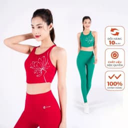 Thumbnail Bộ Tập Yoga LV24N01F501 Áo Bra Yếm Đệm Rời & Quần Legging Cạp Cao Livan Sport, Bộ Tập Yoga Nữ, Đồ Tập Yoga Nữ 1