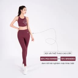 Thumbnail Bộ Tập Yoga LV24N01F501 Áo Bra Yếm Đệm Rời & Quần Legging Cạp Cao Livan Sport, Bộ Tập Yoga Nữ, Đồ Tập Yoga Nữ 2