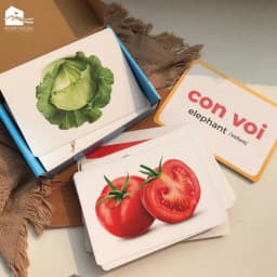 Thumbnail Bộ thẻ học thông minh Flashcard cho bé chuẩn Glenn Doman giáo giục sớm Lalala baby song ngữ Anh Việt 2