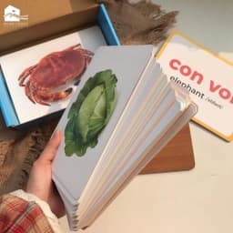Thumbnail Bộ thẻ học thông minh Flashcard cho bé chuẩn Glenn Doman giáo giục sớm Lalala baby song ngữ Anh Việt 4