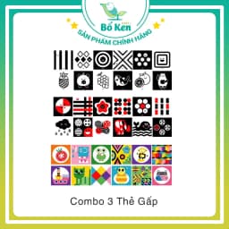 Thumbnail Bộ Thẻ Kích Thích Thị Giác Giúp Bé Phát triển Toàn Diện [Chuẩn Phương Pháp Montessori, Loại Decal Dán và Thẻ Gấp] 4