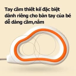 Thumbnail Bộ Thìa nĩa tập ăn cho bé KidsWorld tay cầm silicon mềm, muỗng cong, inox 316, an toàn 2