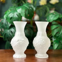 Thumbnail Bộ Thờ Cúng Bình Hoa , Lư Nhang , Đĩa, Chung , Án, Màu Trắng Lưu Ly - Tuệ Nga 3