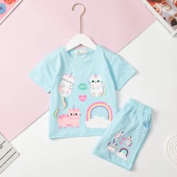 Thumbnail Bộ thun cộc tay LITIBABY cotton nhiều hình in sắc nét cho bé 11kg - 24kg 1