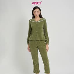 Thumbnail BỘ THUN DÀI TAY CÓ PHỐI REN CỔ CHO THU ĐÔNG BTD165W11 4