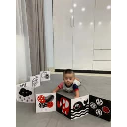 Thumbnail Bộ Tranh Kích Thích Thị Giác TNBOOKS Cho Bé 0 - 3 Tuổi - Combo 3 Bộ Thẻ Gấp Chất Lượng Cao 3