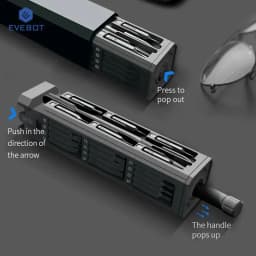Thumbnail Bộ tuốc nơ vít từ tính mô-men xoắn cao đa chức năng EVEBOT 44In1 / 25in1, Bộ tuốc nơ vít chính xác, Bộ công cụ sửa chữa cho máy tính xách tay, máy tính, điện thoại, Macbook, kính, đồng hồ, kính râm 3