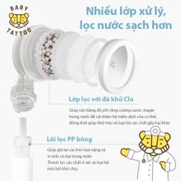 Thumbnail Bộ Vòi Sen Tắm Cao Cấp Khử Clo, Lọc Nước Type A BABY TATTOO 3