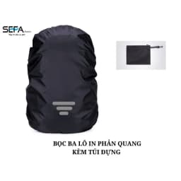 Thumbnail Bọc Ba Lô Chống Thấm Nước In Phản Quang, Túi Kéo Khóa Tiện Lợi - Dành Cho Phượt, Du Lịch, Đi Xe Máy, Đi Mưa 2