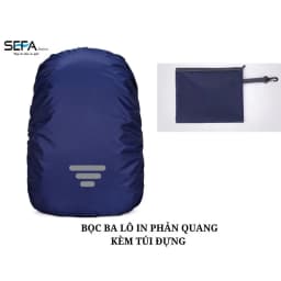 Thumbnail Bọc Ba Lô Chống Thấm Nước In Phản Quang, Túi Kéo Khóa Tiện Lợi - Dành Cho Phượt, Du Lịch, Đi Xe Máy, Đi Mưa 4