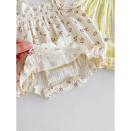 Thumbnail Body 2 Dây Nhún Ngực Cho Bé Gái Sơ Sinh 1 2 Tuổi MINTSCLOSET Quảng Châu - BS6415 4