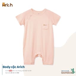Thumbnail Body cộc tay Arich vải sợi tre petit cao cấp, co giãn, mềm mịn cho bé trai bé gái size 0-18tháng 3