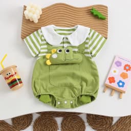 Thumbnail Body Sọc Giả Yếm Động Vật Cho Bé Sơ Sinh 1 2 Tuổi MINTSCLOSET Quảng Châu - BS6323 1