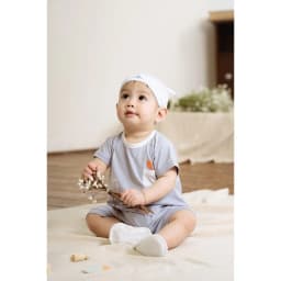 Thumbnail Body đùi ngắn tay cài sau Bamco BU Baby BBC231002 3