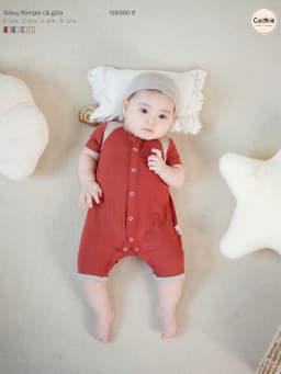 Thumbnail Bodysuit Cho Bé Sơ Sinh COOKIE, Wavy Romper Cài Giữa Cho Bé Từ 0 Đến 12 Tháng 2025 3