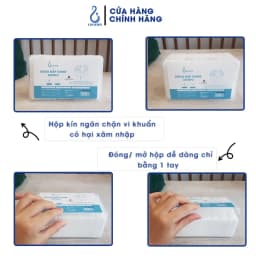 Thumbnail Bông đắp toner lotion mask Likado 1000 miếng cotton mềm (1 hộp) 4