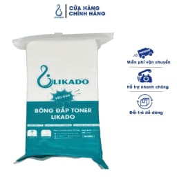 Thumbnail Bông đắp toner lotion mask kéo dãn Likado túi 300 miếng cotton mềm (1 túi) 1