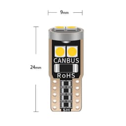 Thumbnail Bóng đèn LED LYMOYO T10 194 501 6smd 3030 cho xe hơi/ xe máy 12v 6000k 4
