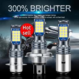 Thumbnail Bóng Đèn Pha LED Lymoyo  30W Ánh Sáng Trắng 6600LM H6M P15D H4 BA20D Cho Xe Máy/Scooter 12V 1