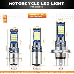 Thumbnail Bóng Đèn Pha LED Lymoyo  30W Ánh Sáng Trắng 6600LM H6M P15D H4 BA20D Cho Xe Máy/Scooter 12V 3