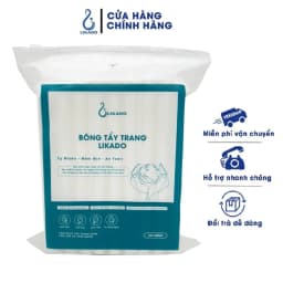 Thumbnail Bông Tẩy Trang 222 Miếng Likado cotton bông sợi tiệt trùng (kt 5x6cm) chăm sóc mọi loại da 2