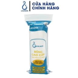 Thumbnail Bông tẩy trang Likado miếng dạng tròn 100 MIẾNG 100% cotton 1