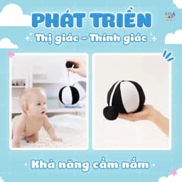 Thumbnail Bóng vải cho bé Xúc Xắc vui nhộn Chính Hãng đồ chơi hình khối kích thích thị giác cho trẻ sơ sinh 3