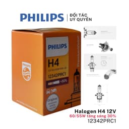 Thumbnail Bóng xe máy Philips Halogen H4 tăng sáng 30% 12V 60/55W 4
