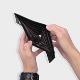 Thumbnail Bóp Ví Nam Da Bò Taiga Dáng Ngang Đính Logo Hợp Kim Thời Thượng FA294 4