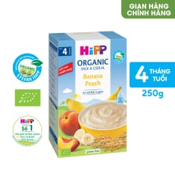 Thumbnail Bột ăn dặm dinh dưỡng Sữa, Hoa Quả HiPP Organic hộp 250g, dành cho bé từ 4-6 tháng tuổi. 2