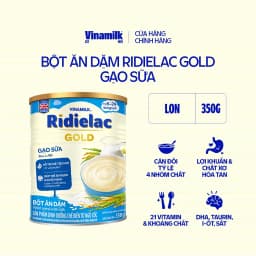Thumbnail Bột Ăn Dặm gạo sữa Ridielac Gold - Hộp thiếc 350g 2