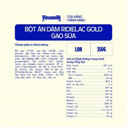 Thumbnail Bột Ăn Dặm gạo sữa Ridielac Gold - Hộp thiếc 350g 3
