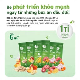 Thumbnail Bột ăn dặm mix vị Mămmy bổ sung DHA, canxi, sắt giúp bé phát triển khỏe mạnh, thông minh, hộp 7 gói 4
