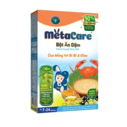 Thumbnail Bột ăn dặm Nutricare Metacare Cua mồng tơi bí đỏ olive (200g) 3