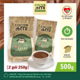 Thumbnail Bột ca cao sữa hoà tan 3in1 CACAOMI vị ngọt dịu thức uống sô cô la đậm đà cacao nguyên chất 500g/1kg 1