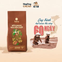 Thumbnail Bột cacao nguyên chất 100% không đường Heyday - Dòng Origin thượng hạng - Túi giấy 250g/500g 1