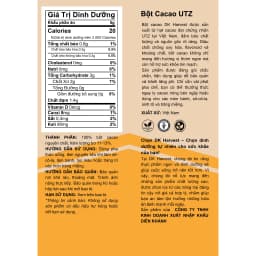 Thumbnail Bột Cacao Nguyên Chất DK Harvest - Chuẩn UTZ, 11-13% Bơ Cacao | Đậm Vị, Giàu Chất Chống Oxy Hóa, Cải Thiện Tâm Trạng 2