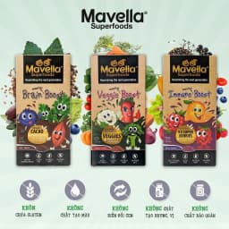 Thumbnail Bột lắc sữa bổ sung chất xơ, rau củ, hỗ trợ táo bón, nhuận tràng Mavella siêu thực phẩm hữu cơ nhập khẩu Úc gói 10g 2