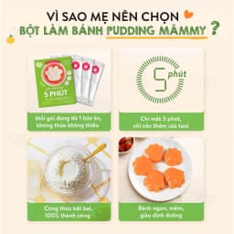 Thumbnail Bột làm bánh Pudding chân gấu Mămmy làm bữa phụ cho bé chỉ 5 phút bổ sung vitamin, hỗ trọ tiêu hóa 3