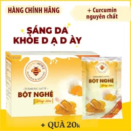 Thumbnail Bột nghệ uống liền Honimore 288g (hộp có 18 gói) - curcumin, bột nghệ nguyên chất, sữa thực vật 2