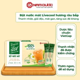 Thumbnail Bột nước mát Livecool Nam Dược hương râu bắp 10 góix7g hỗ trợ thanh nhiệt, giải độc, mát gan và thanh lọc cơ thể 1