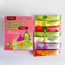 Thumbnail Bột Rau Củ Dinh Dưỡng Cho Bé Ăn Dặm Nguyên Chất Sấy Lạnh Dalahouse Hộp 21g - 7 gói chia sẵn 1