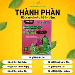 Thumbnail Bột Rau Củ Dinh Dưỡng Cho Bé Ăn Dặm Nguyên Chất Sấy Lạnh Dalahouse Hộp 21g - 7 gói chia sẵn 2