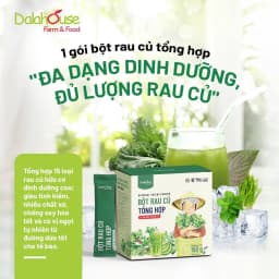 Thumbnail Bột rau củ tổng hợp 15 loại rau hữu cơ Dalahouse 150gr công nghệ sấy lạnh đạt chuẩn châu âu 1