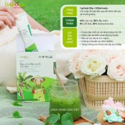 Thumbnail Bột rau má đậu xanh cốt dừa Dalahouse 200gram giúp giải nhiệt mát gan đạt chuẩn hữu cơ 2