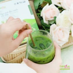 Thumbnail Bột rau má đậu xanh cốt dừa hữu cơ Dalahouse thanh nhiệt giải độc cơ thể, làm đẹp da hộp 200 gr 1