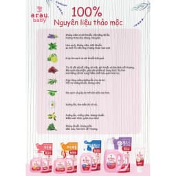 Thumbnail Bọt tắm gội thảo mộc Arau baby thảo mộc - túi 400ml 4