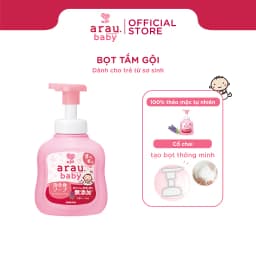 Thumbnail Bọt tắm gội thảo mộc Arau Baby - chai 450ml ( mẫu mới) 1