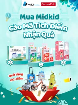 Thumbnail Bọt tập đánh răng Midkid chính hãng vị Dâu 60ml cho bé từ 1 tuổi, hữu cơ, bọt mịn tan nhanh, an toàn 2