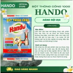 Thumbnail Bột thông cống Hando 100g cực mạnh an toàn đường ống 1